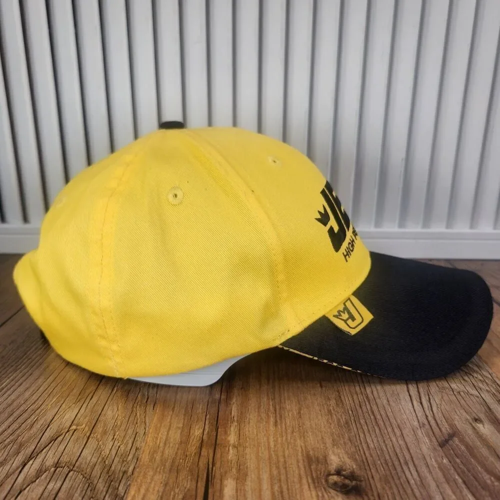 JEGS High Performance Strapback Hat Cap Yellow Black Auto Parts Cars Mechanic